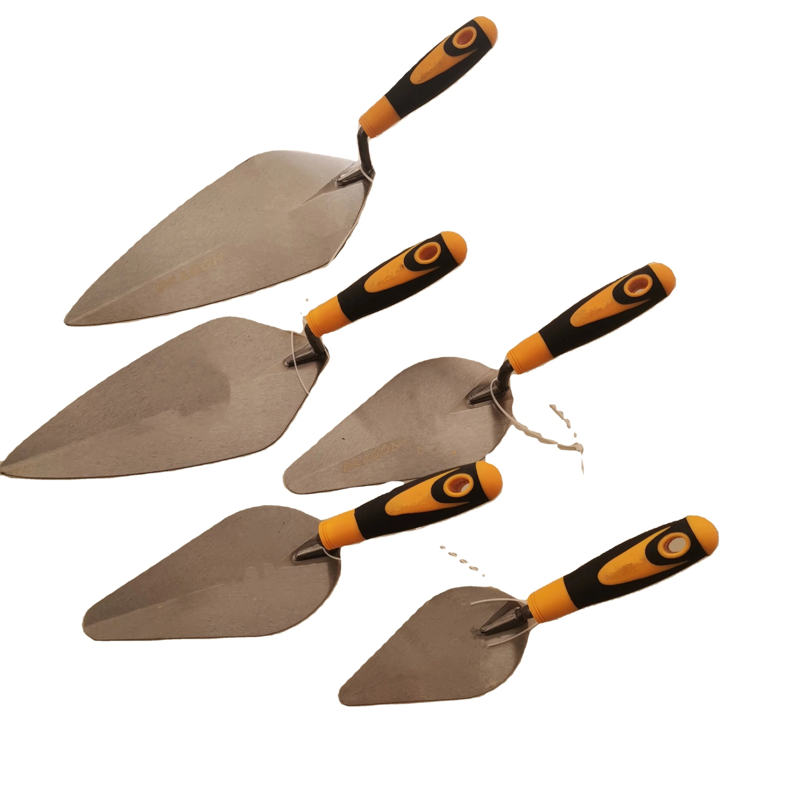 Plastering Trowel Carbon Steel with Soft Grip Handle Two-Tone Plastering Tools